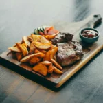Beef Steak with Potato Wedges